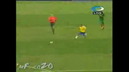 16.08 Бразилия - Камерун 2:0 Марсело гол - Олимпийски игри Пекин 2008
