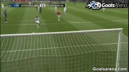Fenomenalen gol v 30 sek. 05.04.2011 Inter 1 0 Shalke ( gol na Stankovich )