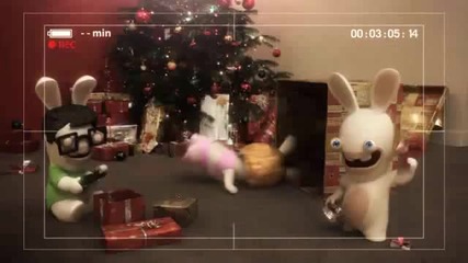 Изпушили зайци :d - Raving Rabbids Christmas