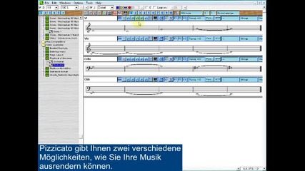 Pizzicato musikalische software