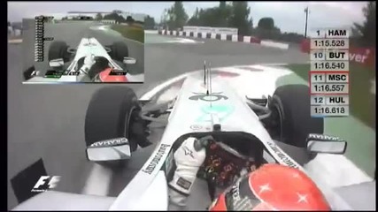 F1 2010 Canada Schumacher Q2 Onboard Laps