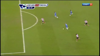 Sunderland - Chelsea 01.02.2011, terrific attack with Anelka