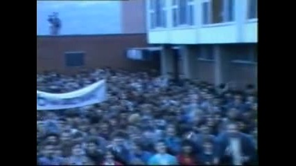 Борис Луканов на 23 - на първия митинг във Вту, 23 ноември, 1989 г.