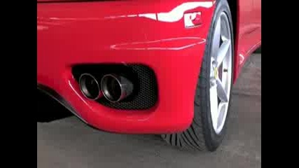 Ferrari [hd] 360 Modena [hd] - Daytime Rev Close Up