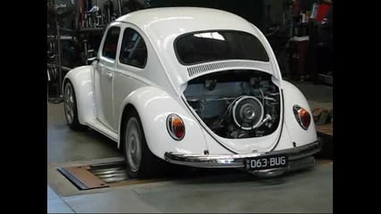 1963 Beetle with 2332cc engine on the dyno 