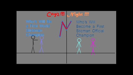 Stickman Fight Federation Cage Night Official Poster + Theme Song 