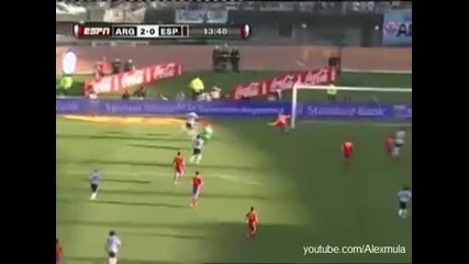 Аржентина 4:1 Испания - 07.09.2010 