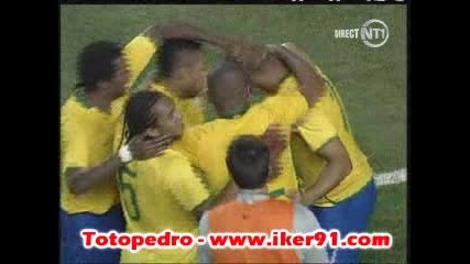 Бразилия - Португалия 6 - 2 Адриано Гол