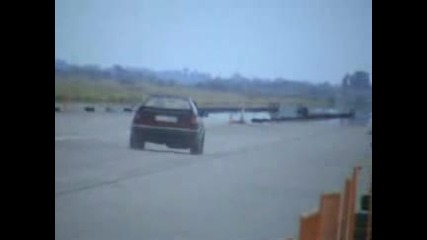 Audi 80 Coupe Quattro Turbo Drag Race 1/4 Mile