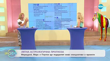 Лятна астрологична прогноза - „На кафе” (25.07.2022)