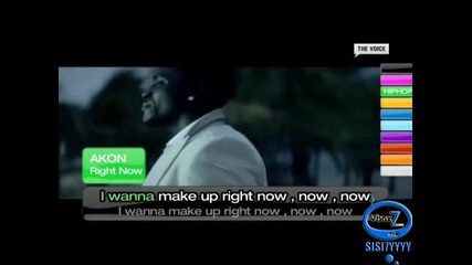 Akon - Right now - Караоке
