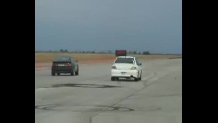 Audi S2 Coupe Vs. Mitsubishi Lancer Evo Viii Drag Race