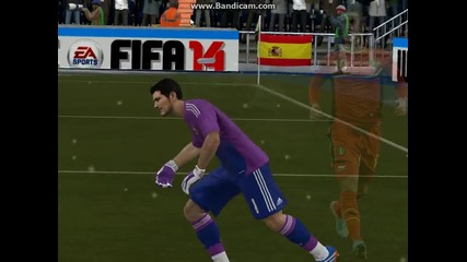 Касияс спасява решителната дузпа на Алаба #fifa 14#