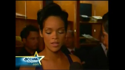 Риана на наградите Грами 2008 - Смешно интервю