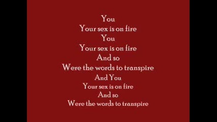 Kings of Leon - Sex on fire lyrics + download link 