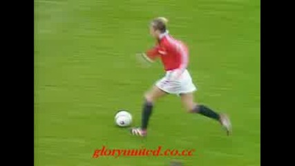 David Beckham Manchester United Goals from 1994 - 1999