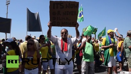 Brazil: Thousands flood Rio in anti-Rousseff protest