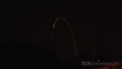 Светкавици над арката в Сейнт Луис 1.10.2014