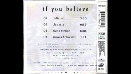 Franky Fonell - If You Believe (radio Edit)