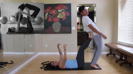 Yoga Challenge w_ sister