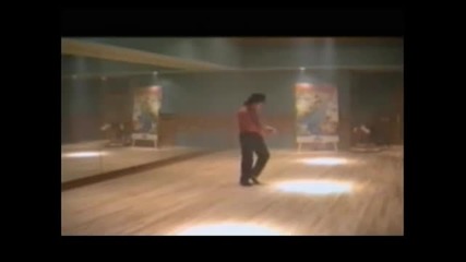 Michael Jackson dancing in his studio (amazing moonwalk) Rare
