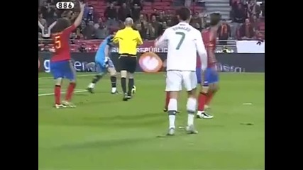 Нани Изключва Кристиано Роналдо Изключителни гол срещу Испаиня