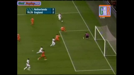 Netherlands - England 2 - 2 Goal na Jermain Defoe