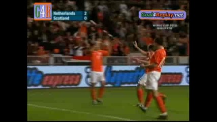 Netherlands - Scotland 2 - 0 (3 - 0,  28 3 2009).flv