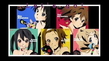 K - On! Lets Go! - Yui, Mio, Ritsu, Mugi, Azusa 