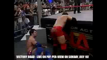 T N A Victory Road 2004 - A J Styles vs Petey Williams ( X Devision title )