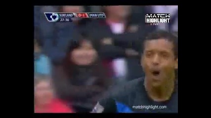 Sunderland 0 – 1 Manchester United goal Nani 02.05.2010