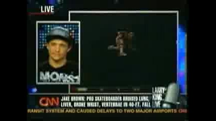 Jake Brown - Interview Larry King - X Games Crash