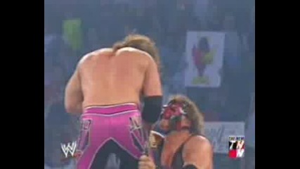 Wwe Kane Прави Задушаващо На Chris Jericho От Стълба 