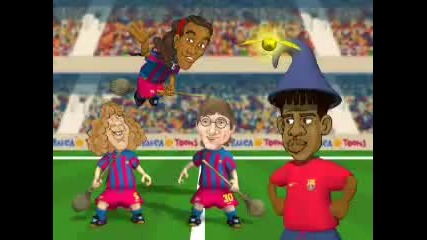 barca toons messi potter