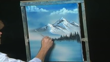 S14 Радостта на живописта с Bob Ross E01 - далечни планини ღобучение в рисуване, живописღ