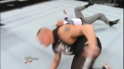 Brock Lesnar Does F5 On Vince Mcmahon