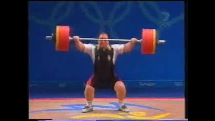 Sydney 2000 Olympics - Weightlifting 105kg+ Snatch 