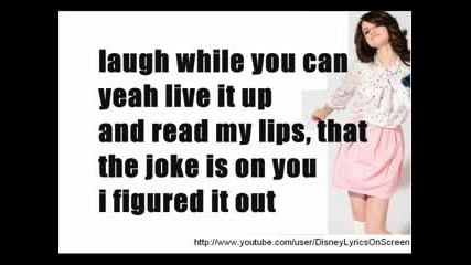 Selena Gomez The Scene - Stop Erase - Lyrics On Screen