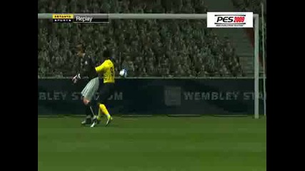 Pes 2009 - Барселона - Манчестър Юнайтед - Нелеп Автогол На Андерсон