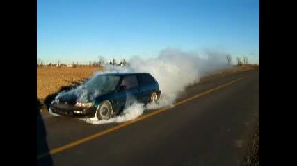 Honda Civic Burnout