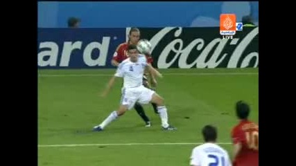 Euro 2008 - Гърция - Испания 1:2 Голът На Гуиса *HQ*