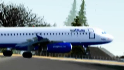 A320 на Jetblue кацам в Бостън *hq* 