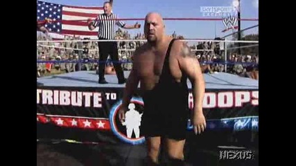 WWE John Cena, Batista & Rey Mysterio vs. Randy Orton, Chris Jericho & Big Show - RAW Tribute to the Troops 2008 **HQ**