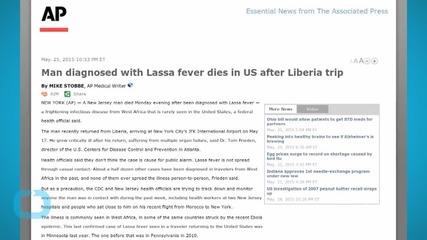 Man Diagnosed With Lassa Fever Dies in US After Liberia Trip