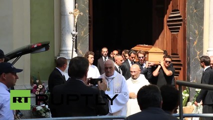 France: Mourners gather for Formula 1 star Jules Bianchi's funeral in Nice