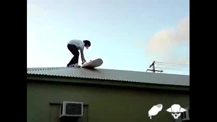 Сърфиране На Покрива Смях