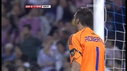 Real Zaragoza 0 - 1 Real Madrid (goal Raul) 