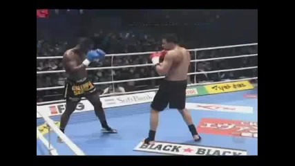 Badr Hari vs Remy Bonjasky - round one and two (k1 Wgp 2007) 