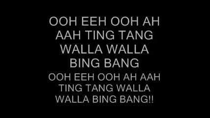 Witch Doctor - Ooh Eeh Ooh Ah Aah Ting Tang Walla Walla Bing