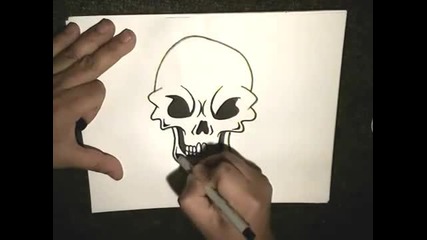 Как се рисува череп
